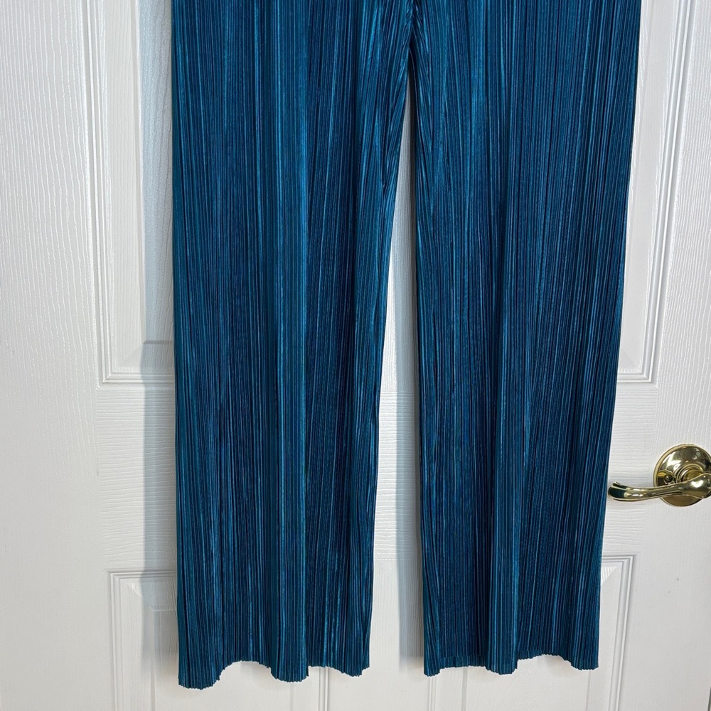 G by Giuliana Teal Pleated Palazzo Pants - Picture 5 of 10